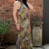 Leopard Print Halter Neck Dress - Image 3