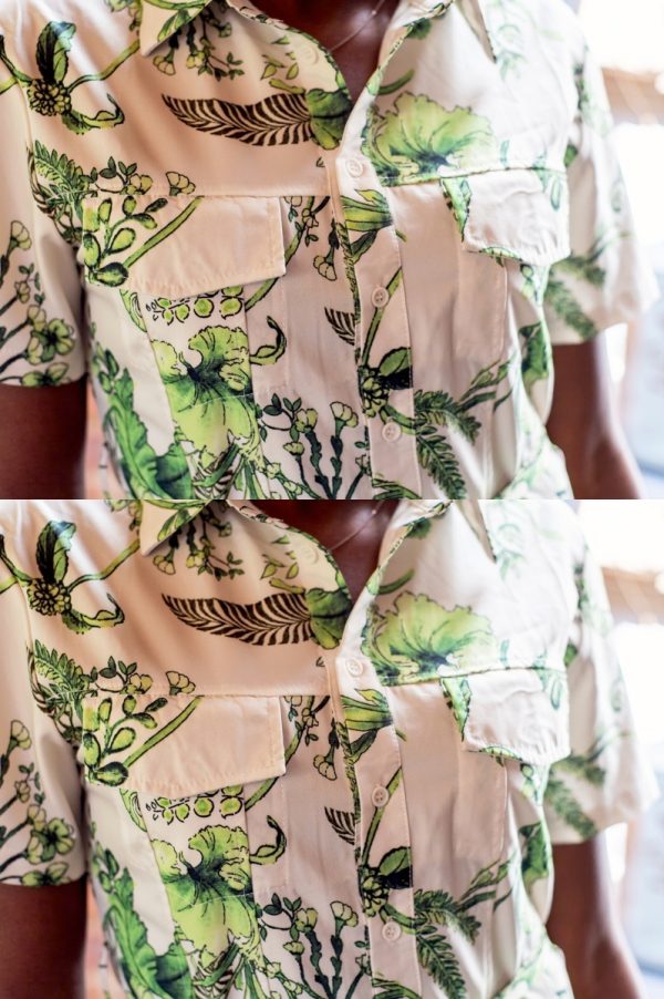 Flowery Green Dress - Image 6