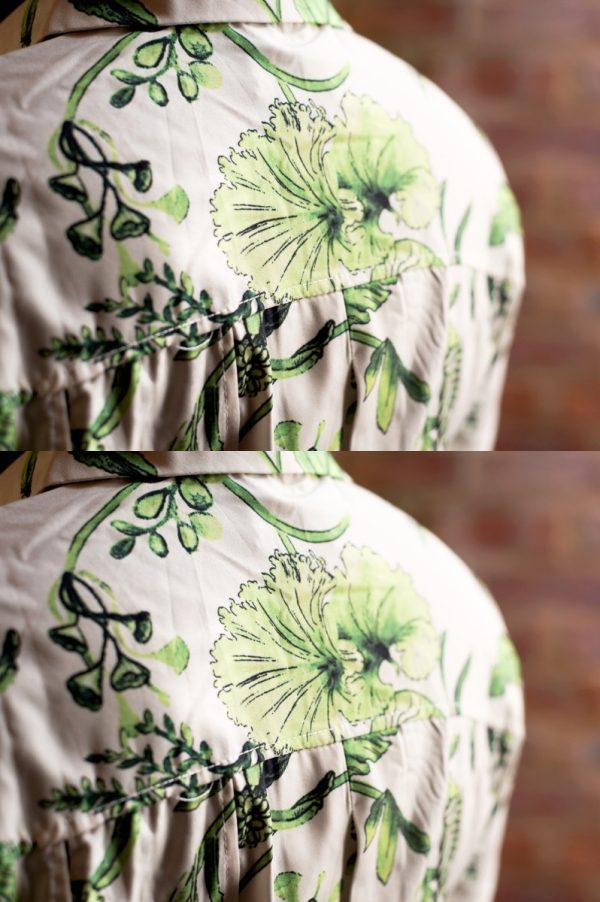 Flowery Green Dress - Image 4