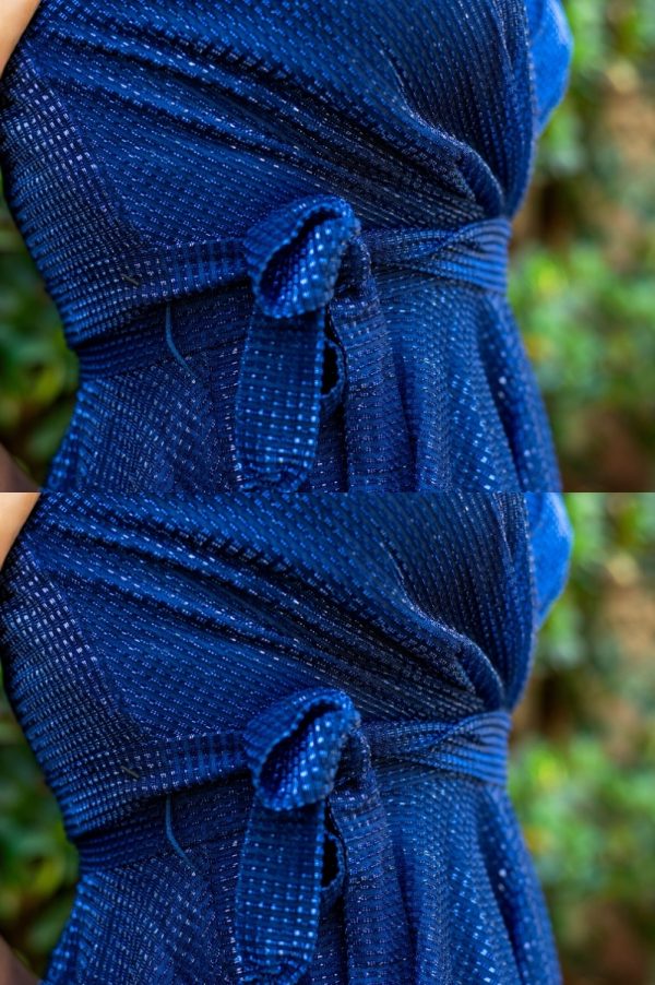 Glamour Navy Dress - Image 6