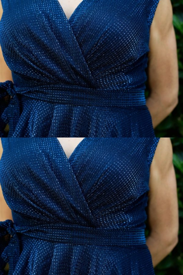 Glamour Navy Dress - Image 5