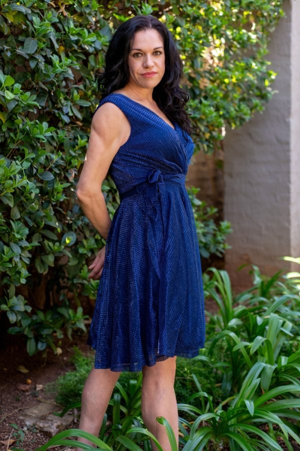 Glamour Navy Dress