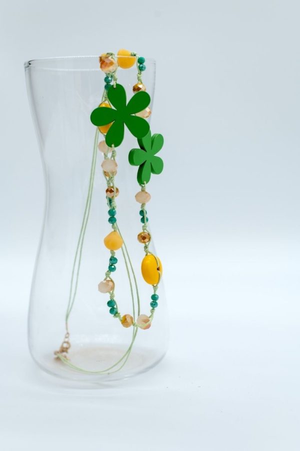 Green Flowery Necklace