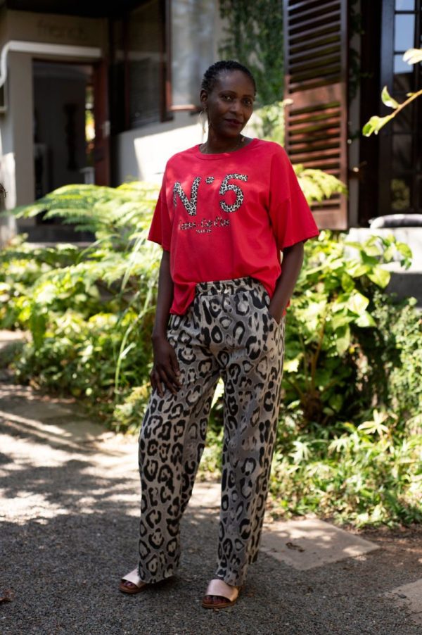Leopard Floaty Wide Leg Pants - Image 4