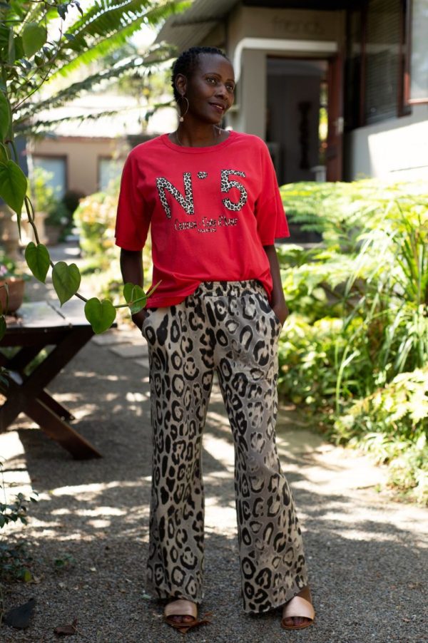 Leopard Floaty Wide Leg Pants - Image 5