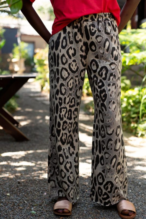 Leopard Floaty Wide Leg Pants