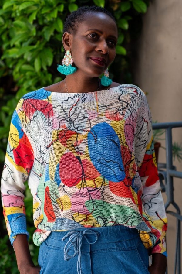 Colourful Wide Knit Print