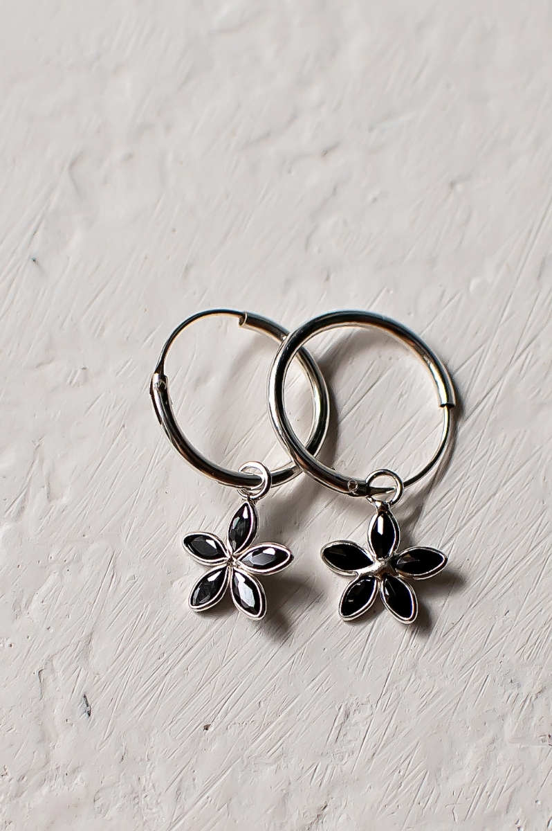 Sterling Silver Flower Earrings Sterling Silver Flower Earrings