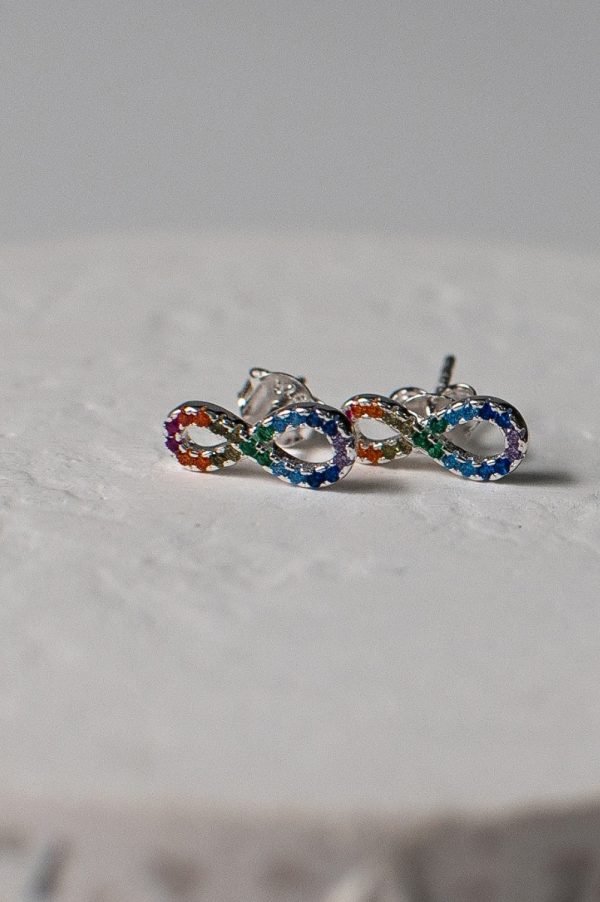 Sterling Silver Infinity Earrings - Image 2