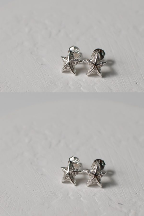 Sterling Silver Starfish Studs - Image 4
