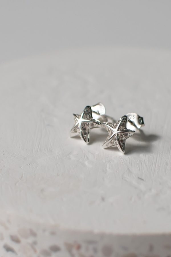 Sterling Silver Starfish Studs - Image 2