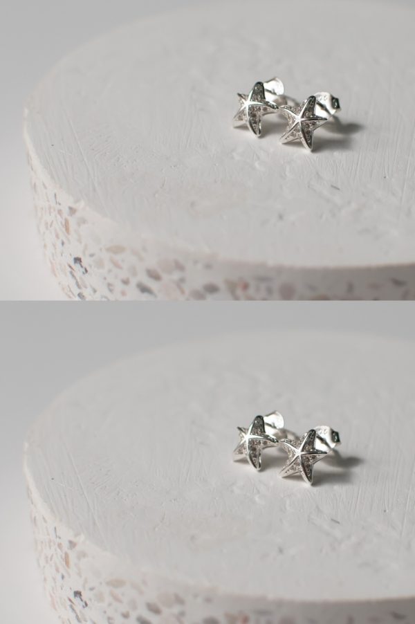 Sterling Silver Starfish Studs - Image 3