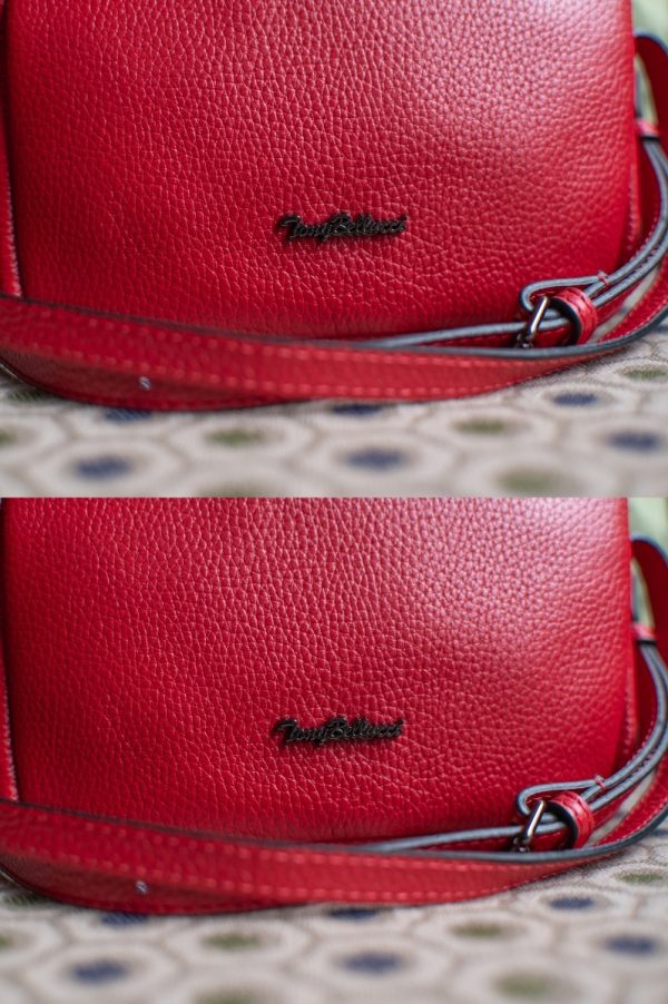 Red Mini Leather Bag - Image 6