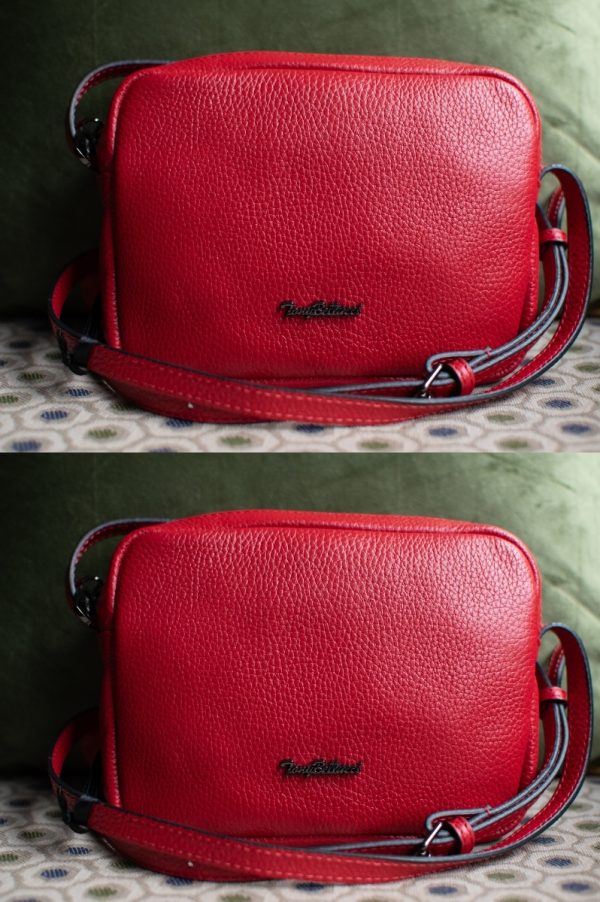 Red Mini Leather Bag - Image 4
