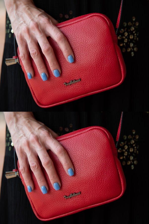 Red Mini Leather Bag - Image 5