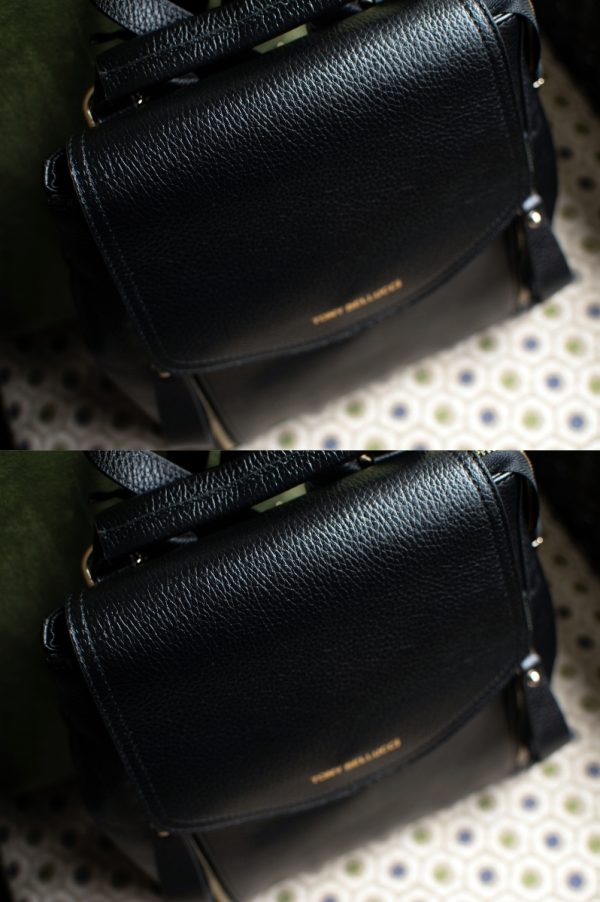 Black Leather Backpack - Image 2