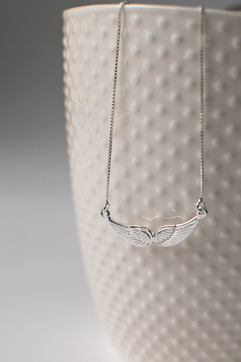 Sterling Silver Angel Wings Necklace Sterling Silver Angel Wings Necklace - Image 2