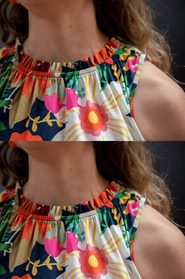 Floral Print High Neck Midi Dress - Image 7
