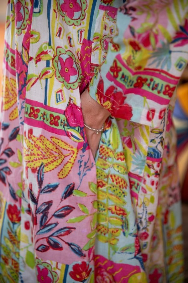 Multi Floral Pink Dress - Image 9