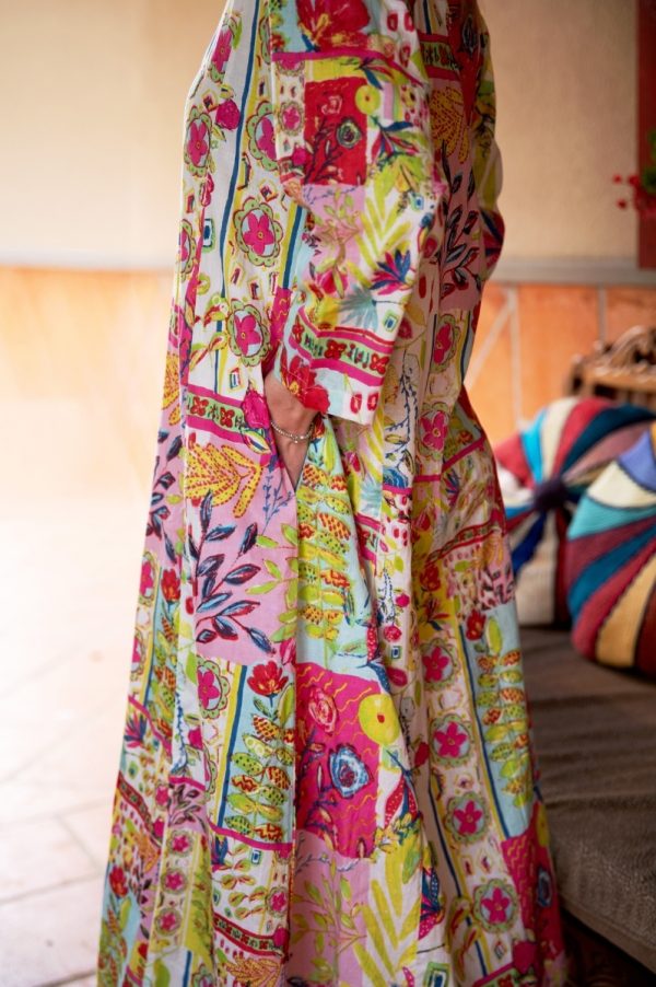 Multi Floral Pink Dress - Image 8