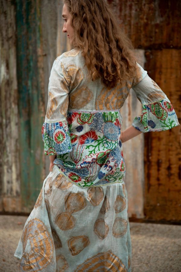 Golden Bloom Maxi Dress - Image 9