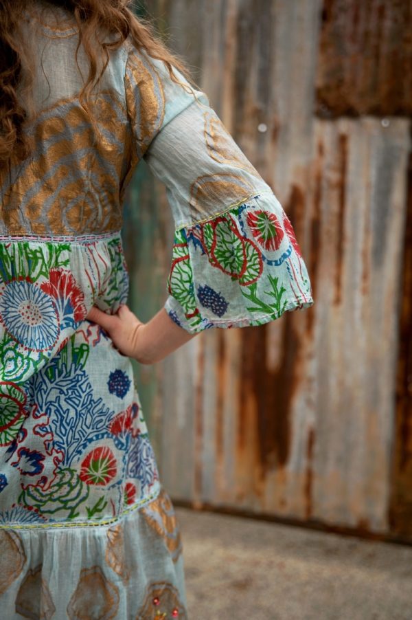 Golden Bloom Maxi Dress - Image 6