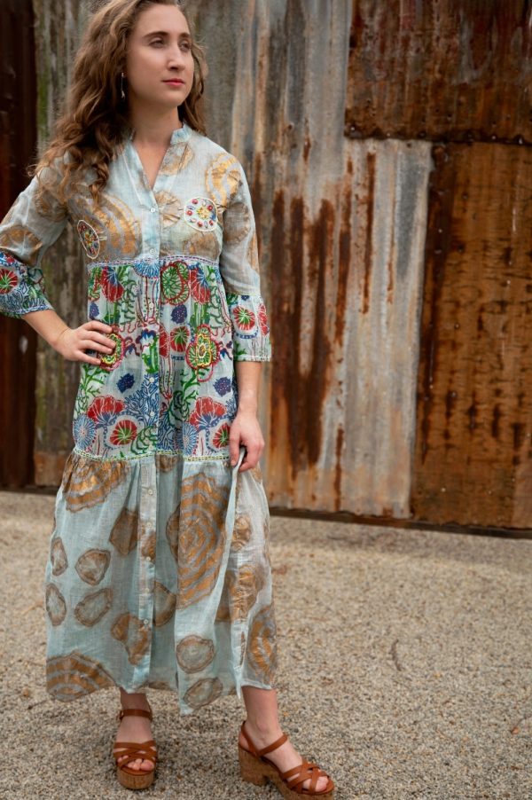 Golden Bloom Maxi Dress - Image 5