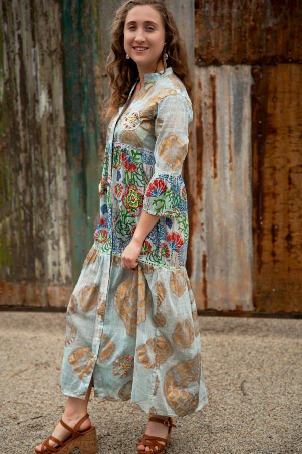 Golden Bloom Maxi Dress - Image 3