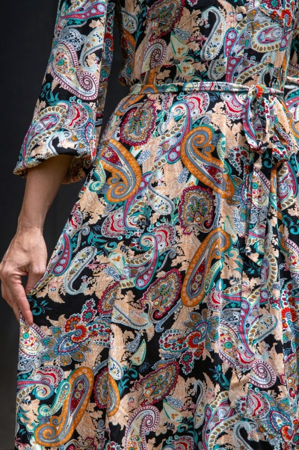 Black Paisley Dress - Image 2