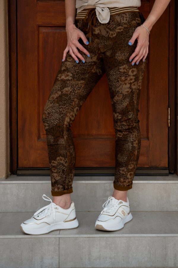 Leopard Bloom Reversible Jeans