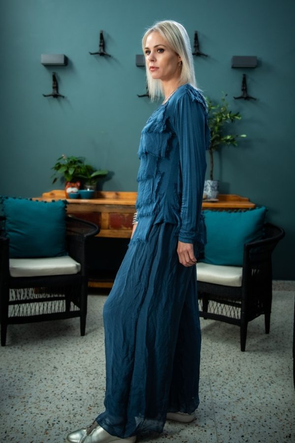 Blue Silky Pants - Image 3