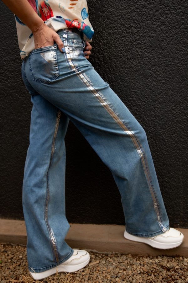 Denim with Silver Foil Accents - Image 5
