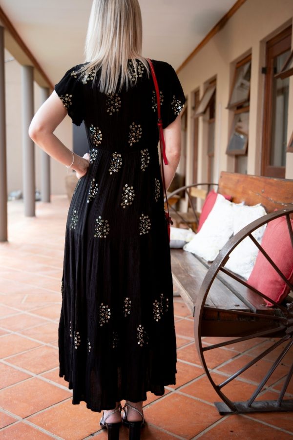 Black Sequin Dress - Image 3