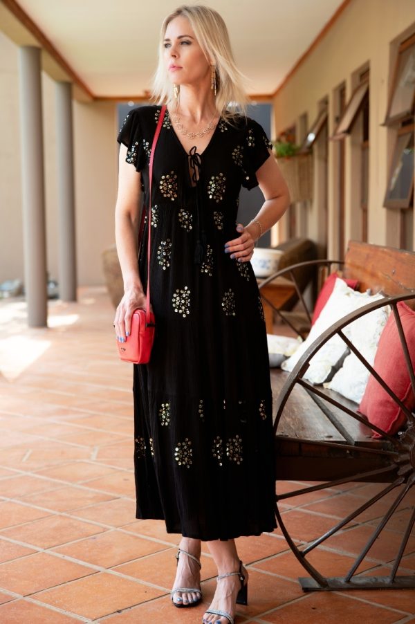 Black Sequin Dress