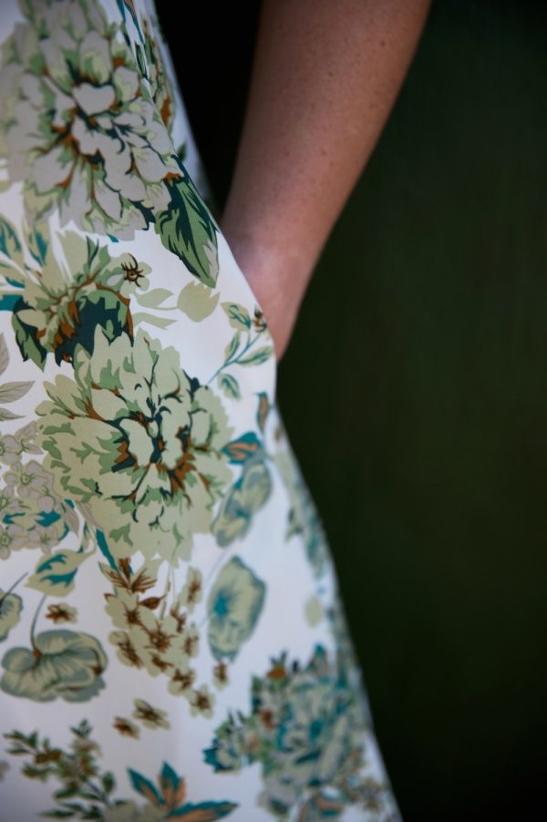 Green Floral Midi Dress - Image 5