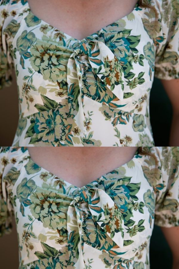 Green Floral Midi Dress - Image 2