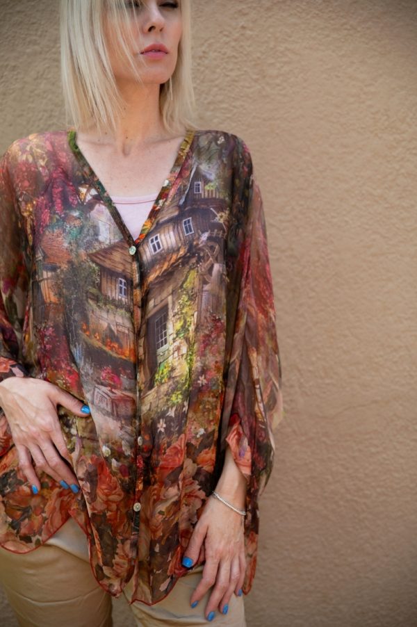 Art Tuscany House Silk Top - Image 5