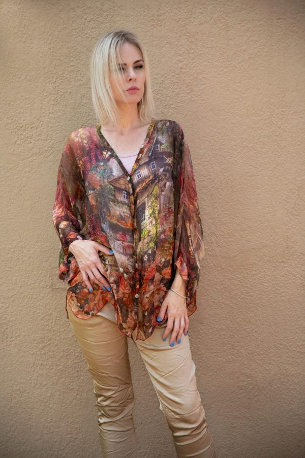 Art Tuscany House Silk Top