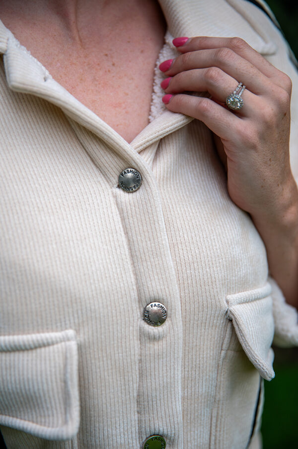 Beige pocket detail Jacket - Image 2
