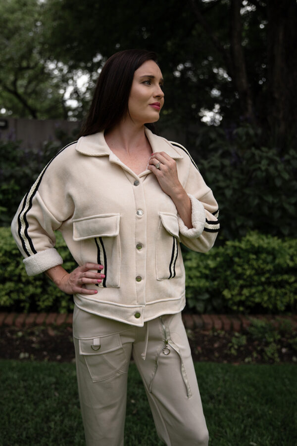 Beige pocket detail Jacket