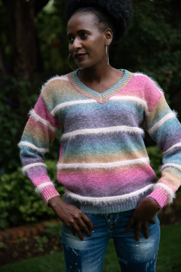 Pastel stripe knit - Image 4