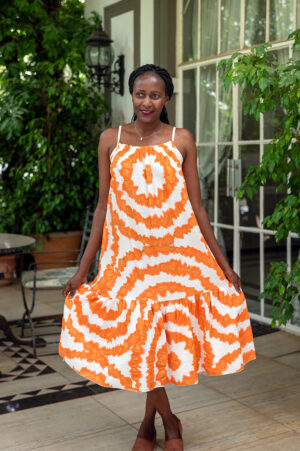Tangerine Twirl Dress